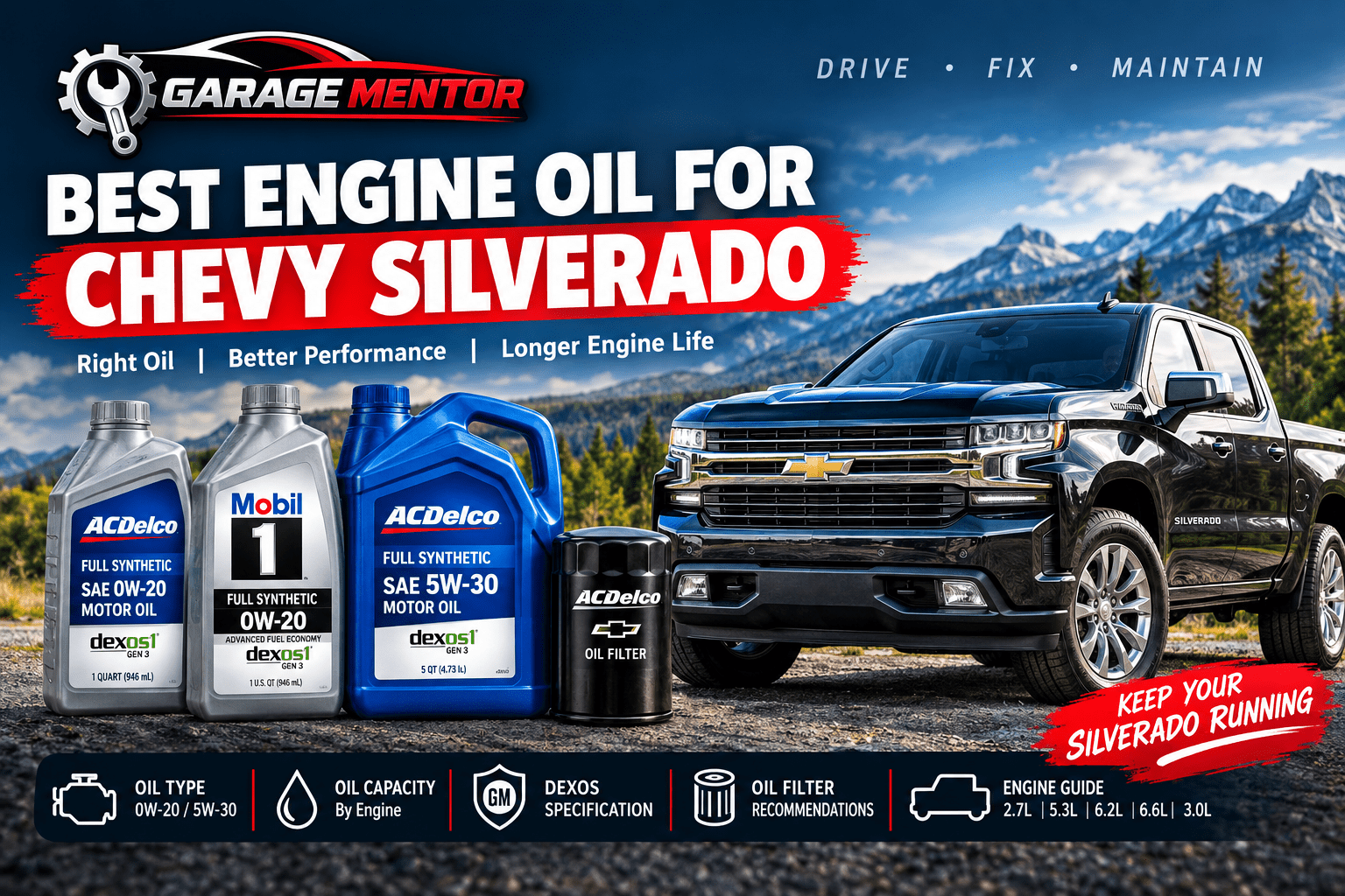 Best Engine Oil for Chevy Silverado